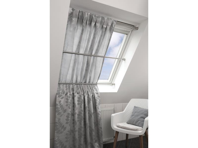 Gardinia Spannstange 65 - 100 cm, Silber Ausdrehbare Stange