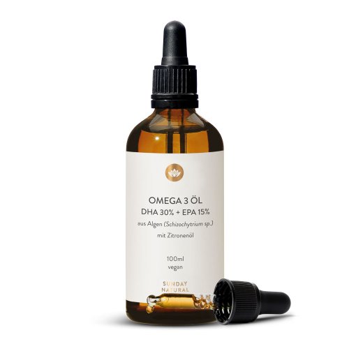Sunday Natural Products  Omega 3 ÖlDHA 30% + EPA 15%vegan