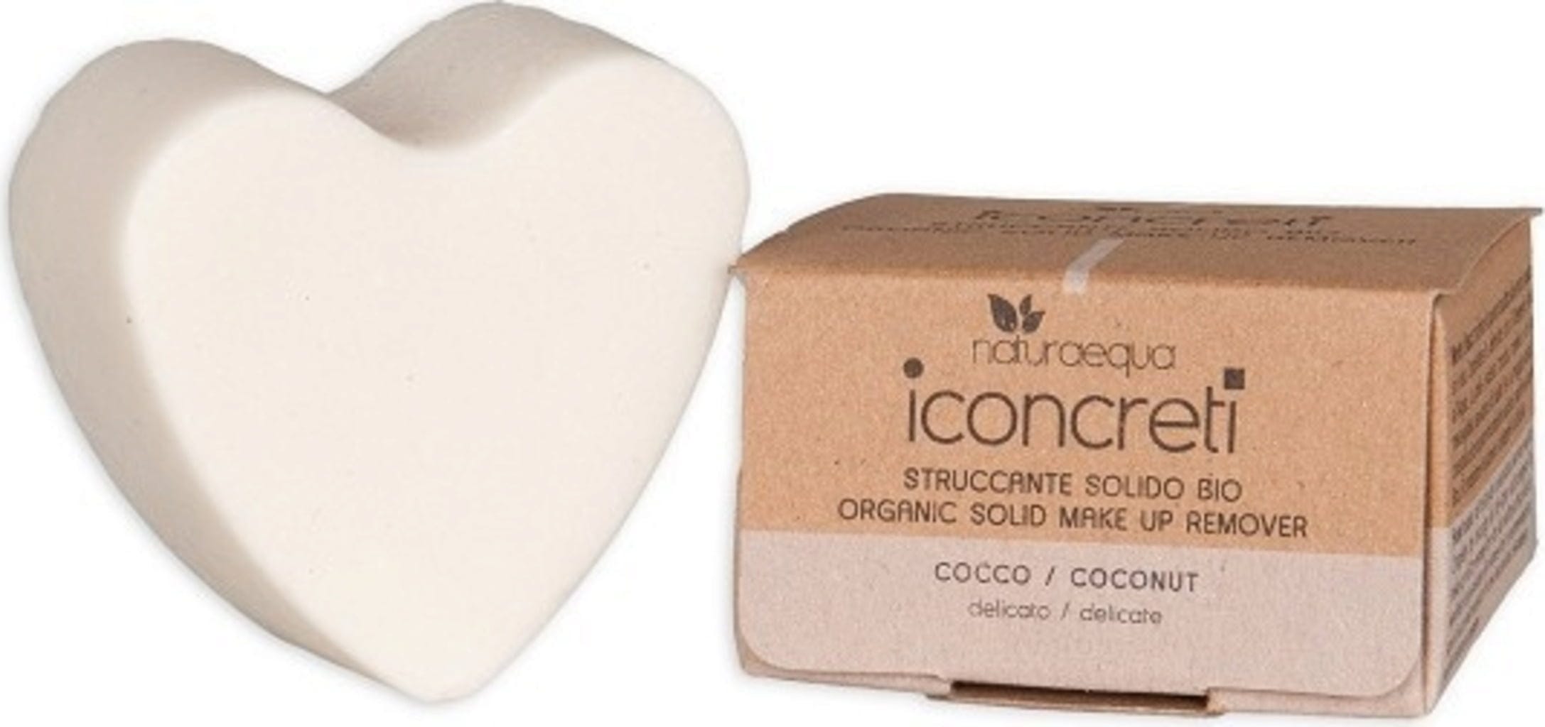naturaequa  iconcreti Fester Make-up-Entferner Kokos, 60 g