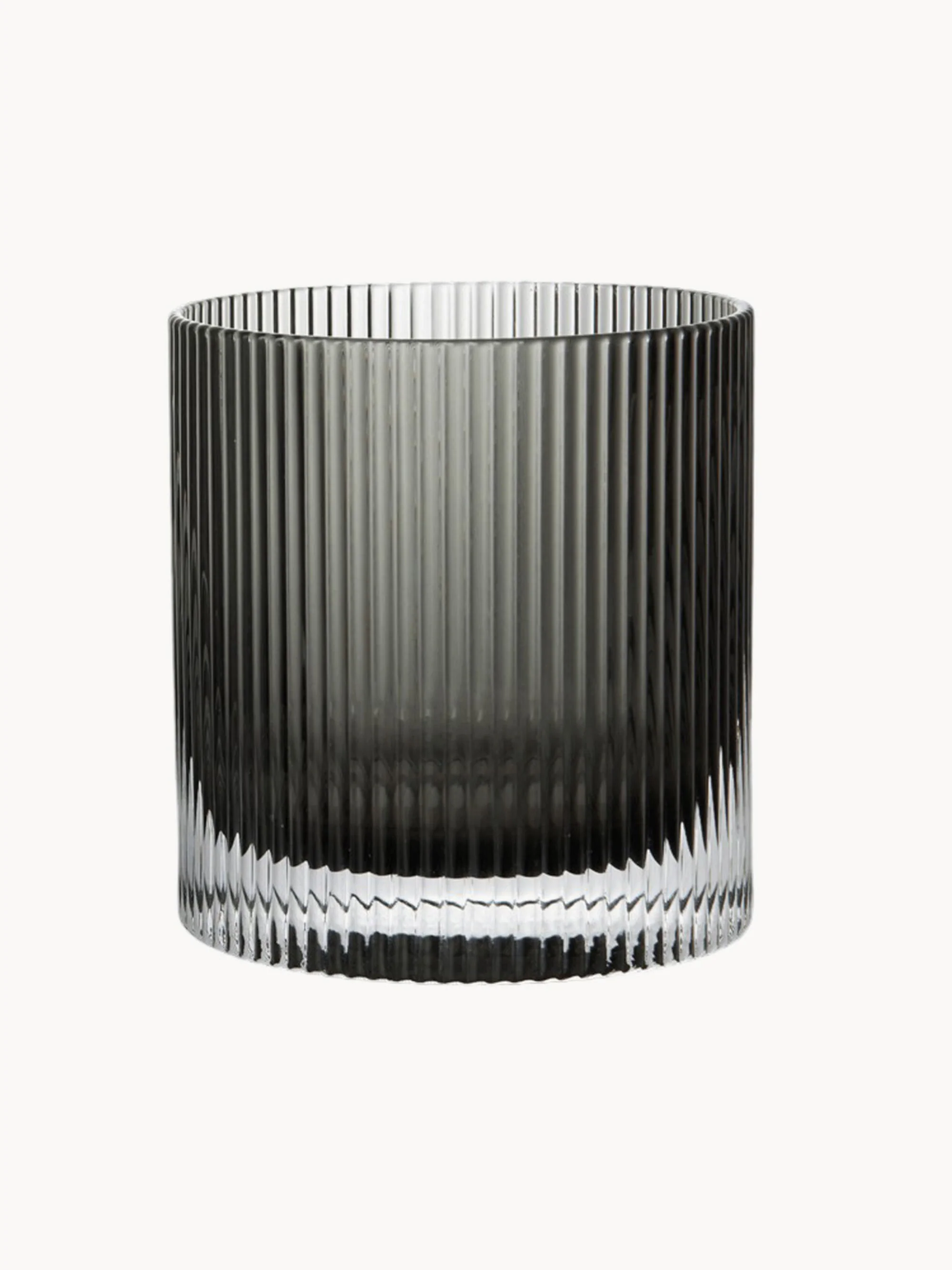 Mondgeblazen glazen tumblers Ripple, 2-delig
