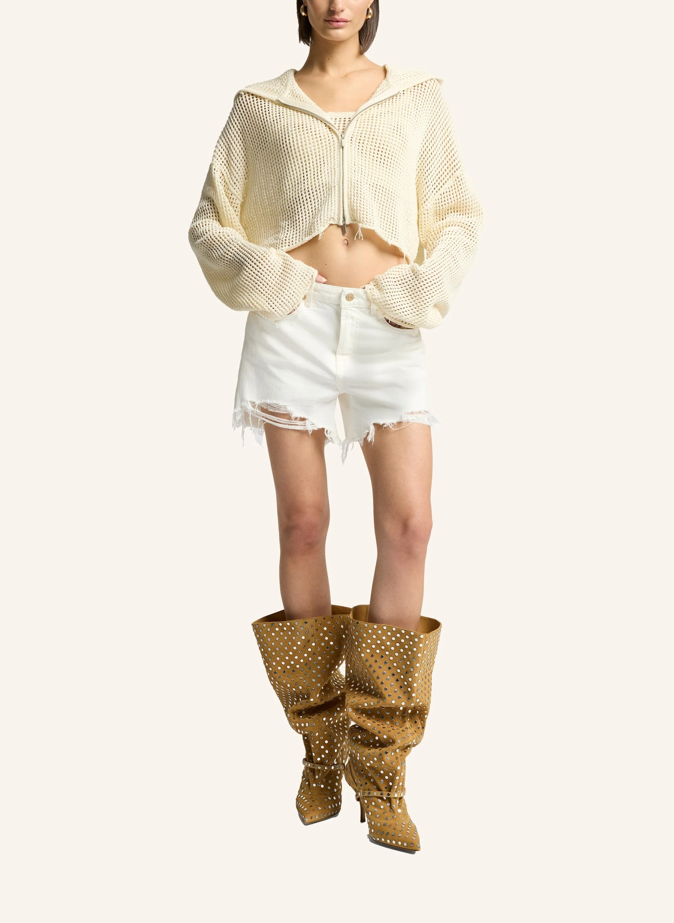 7 for all mankind CROPPED Hoodie