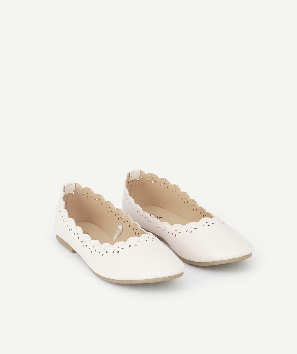 BALLERINES ROSES FILLE AVEC DÉTAILS AJOURÉS