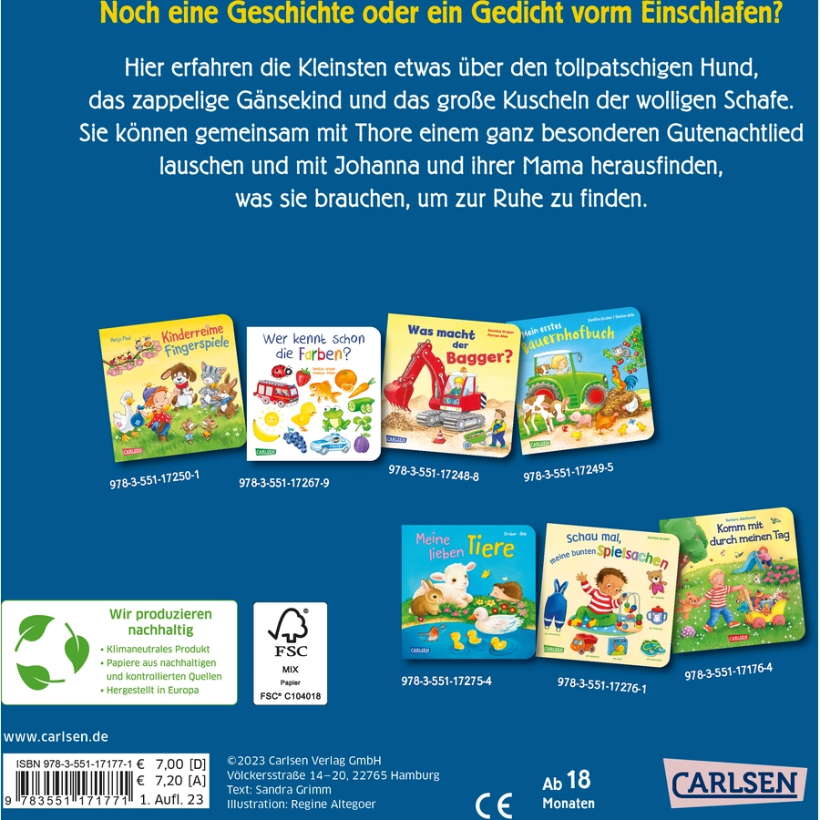 Carlsen Mein erstes Schlummerbuch