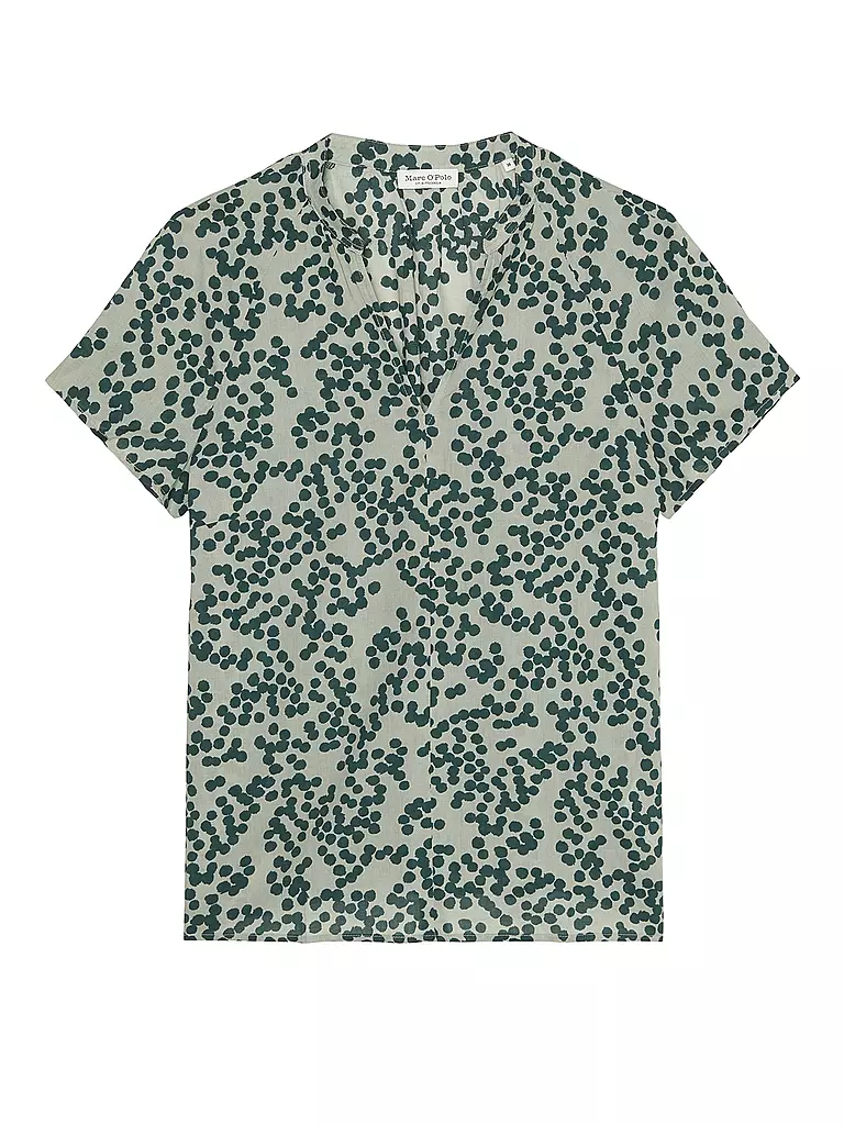 MARC O'POLO Blusenshirt dunkelgrün
