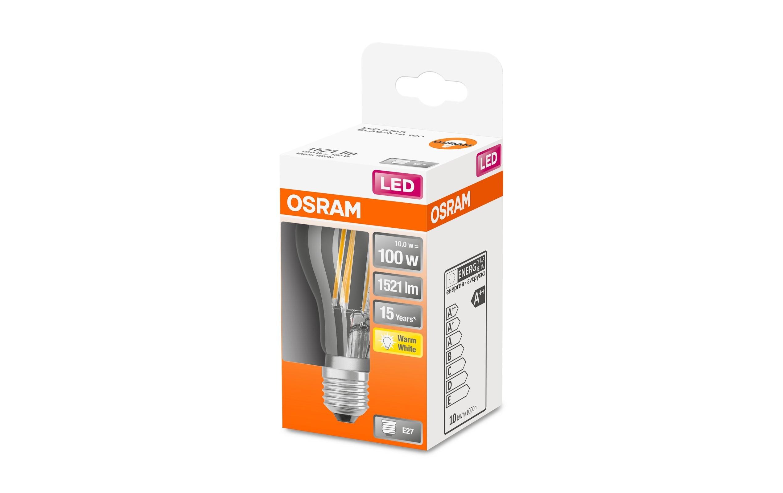 Lampe Star Filament, 10W, E27 WarmweissLED-Leuchtmittel