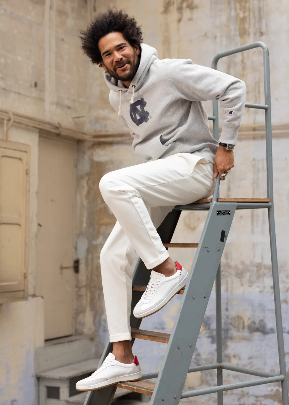 SNEAKERS REMO CUIR BLANC