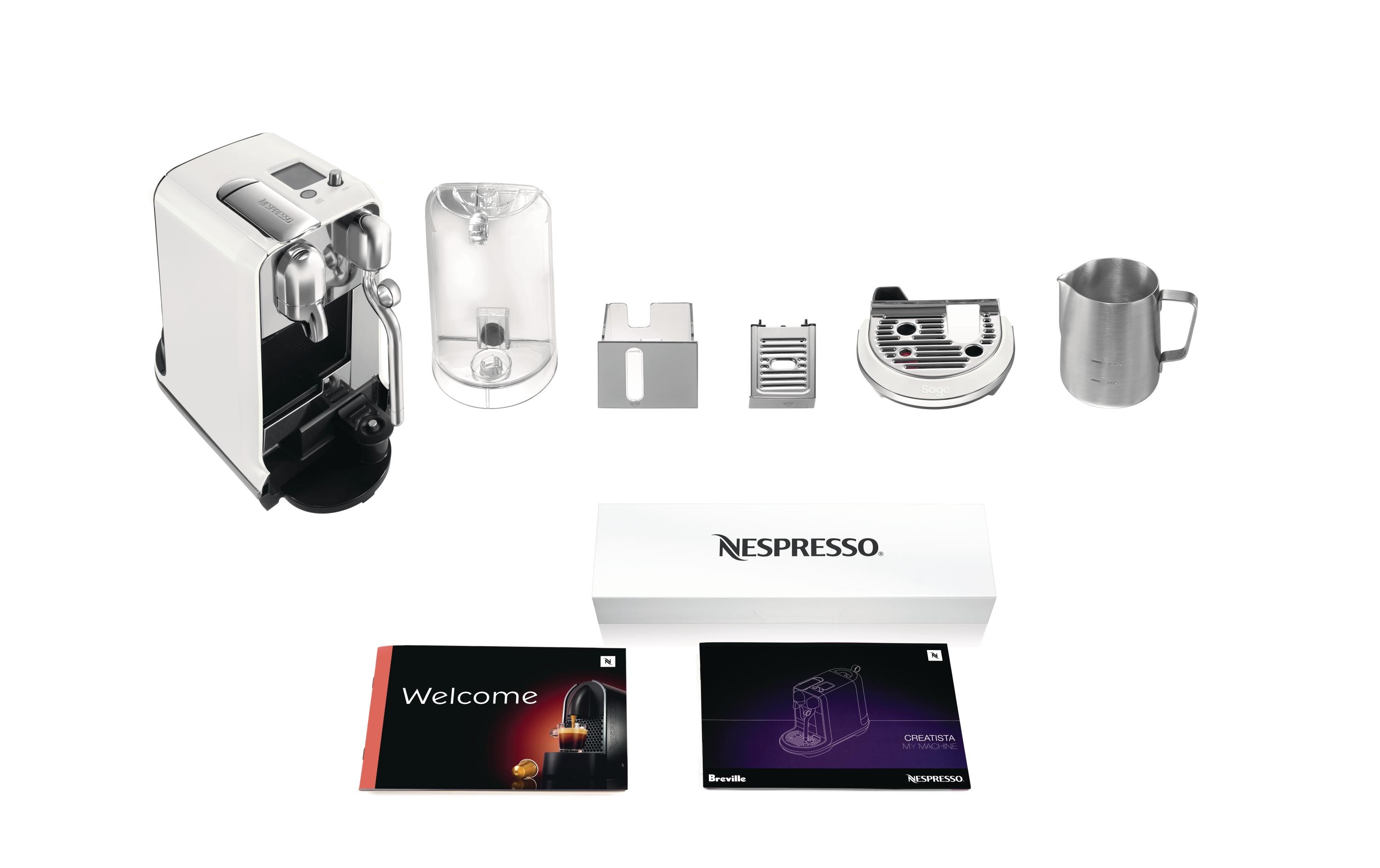 Kaffeemaschine Nespresso Creatista Plus SNE800SST Weiss<br>Mit der Creatista Plus werden Sie Ihr eigener Barista