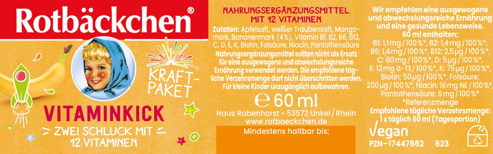 Rotbäckchen Kraftpaket Vitaminkick Shot