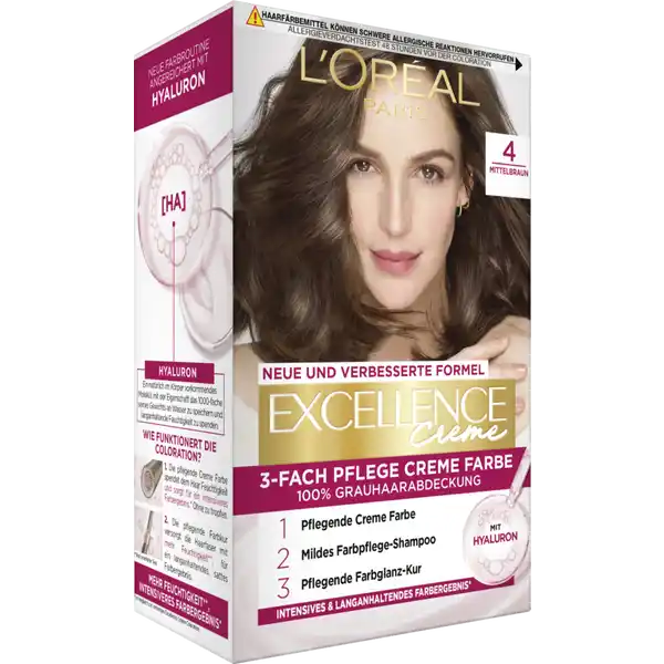 Crème Coloration 4 Mittelbraun