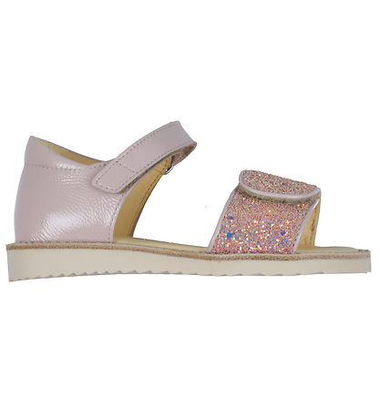 Angulus Sandalen - Pale Rose/Rose Glitter