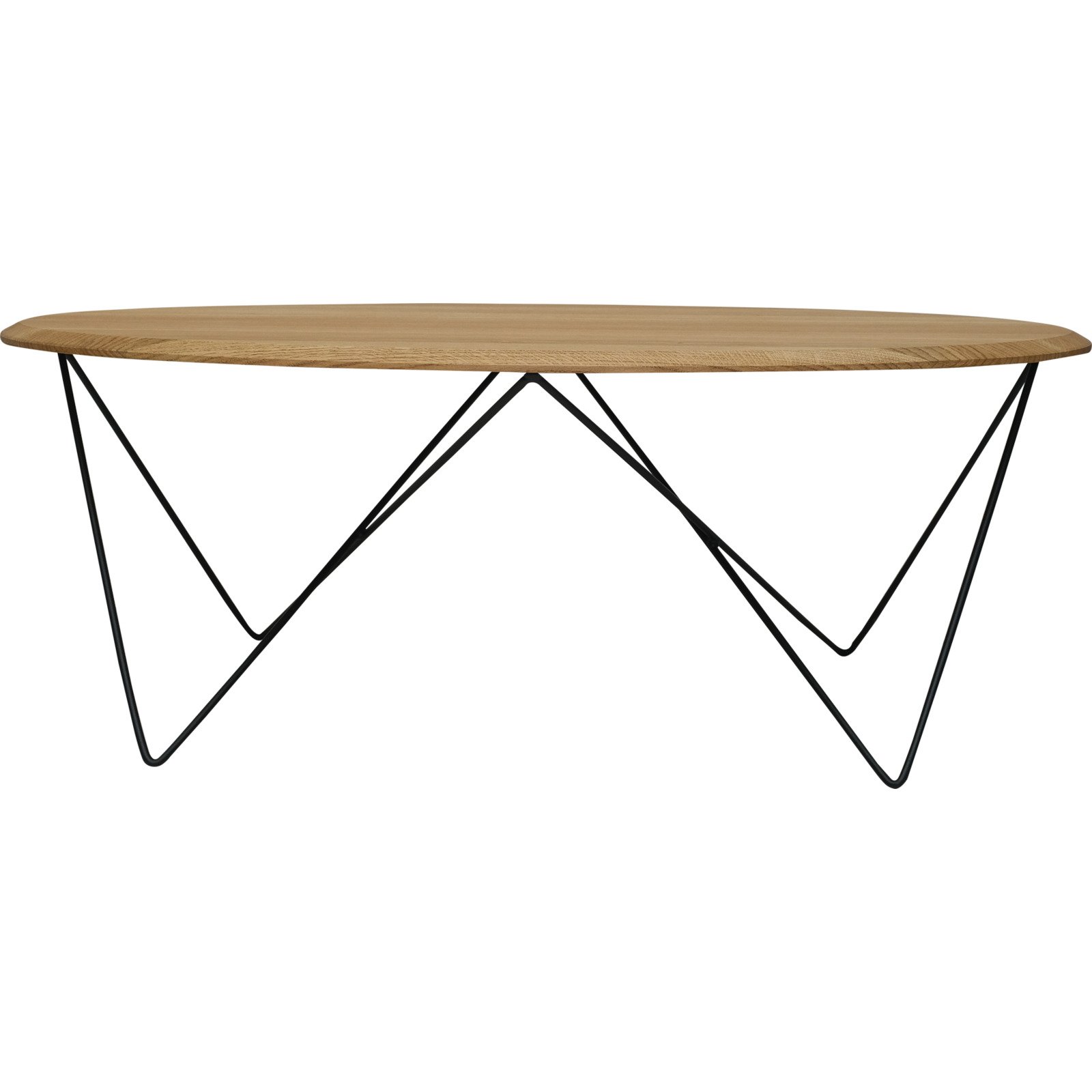 Salontisch Neris Wildeiche massiv geölt 110 x 40 x 60 cm