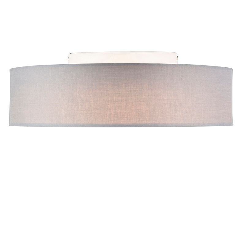 Plafondlamp grijs 40 cm incl. LED - Drum LED