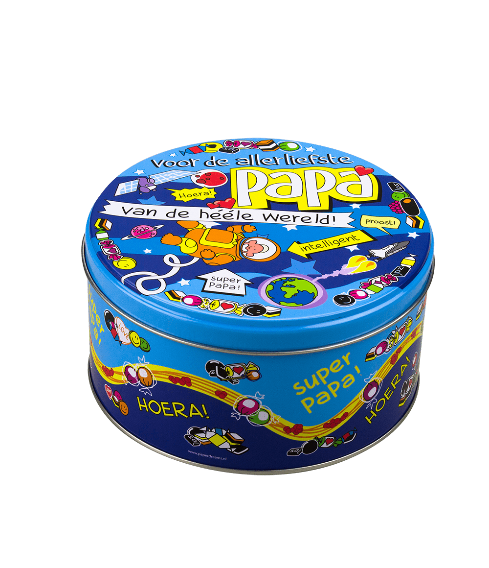 Snoeptrommel Papa 14cm