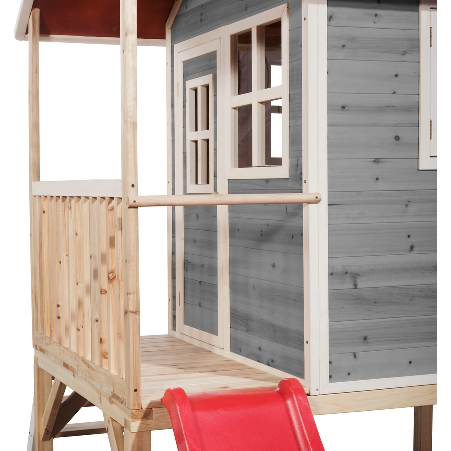 EXIT Loft 300 Holzspielhaus - grau