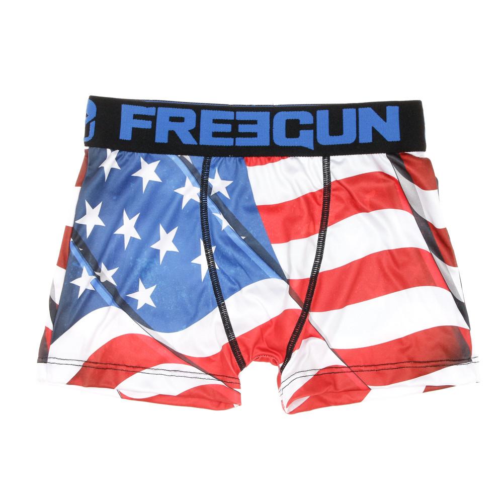 Freegun Boxer Bleu/Rouge Garçon Freegun Drapeau USA