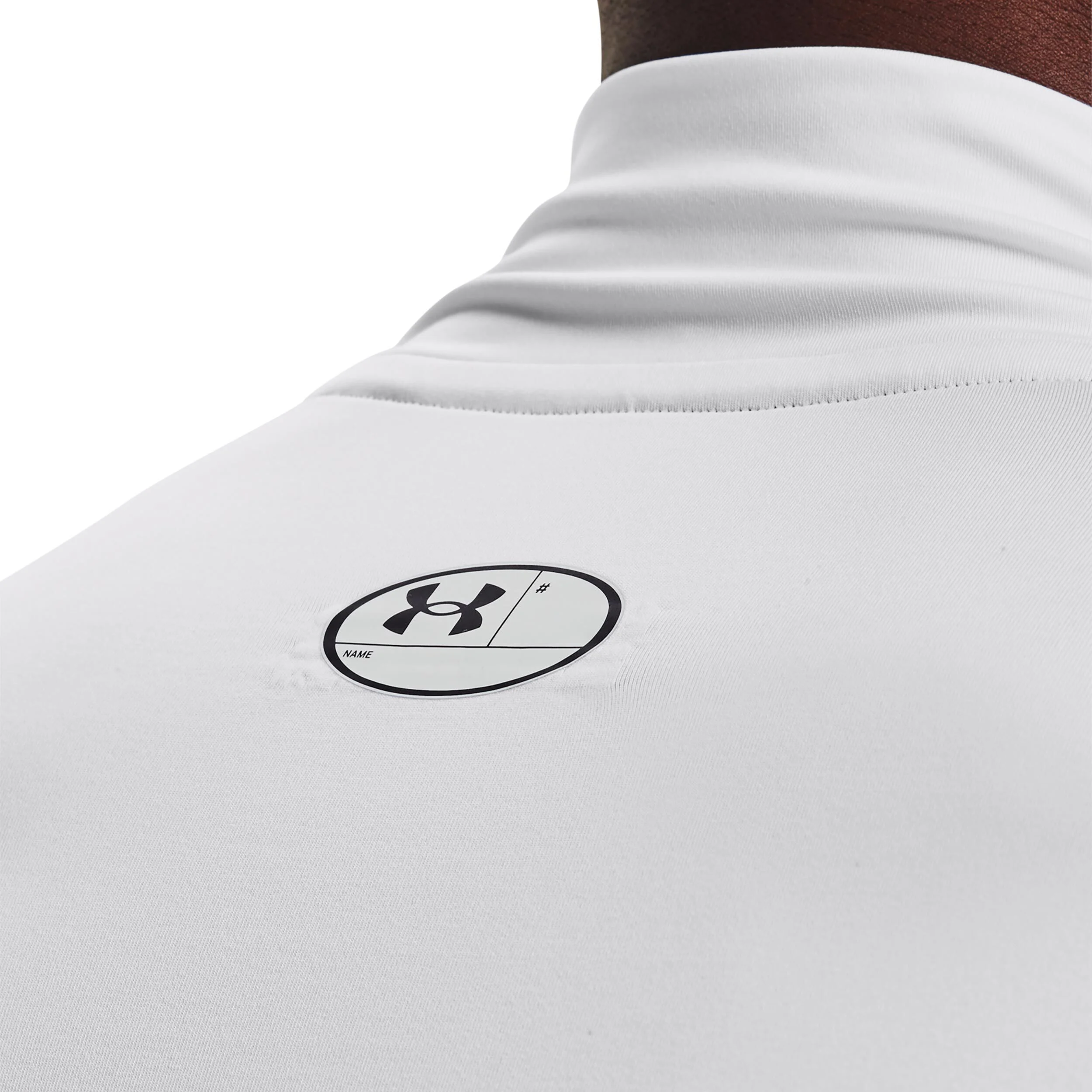 Under Armour Heatgear Comp Mock Haut Manches Longues Hommes - Blanc