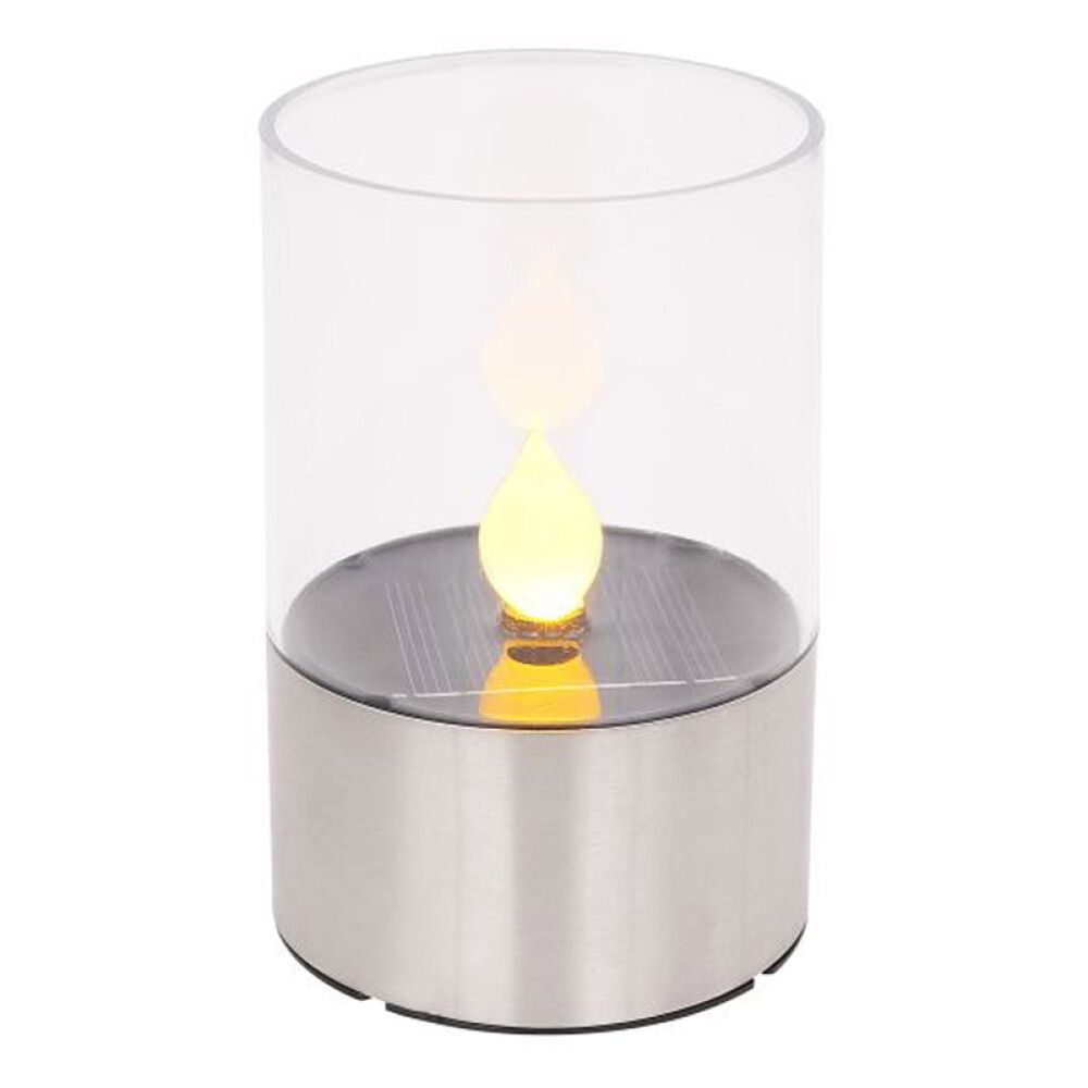 SOLCELLELAMPE GLOBO 75MM SØLV