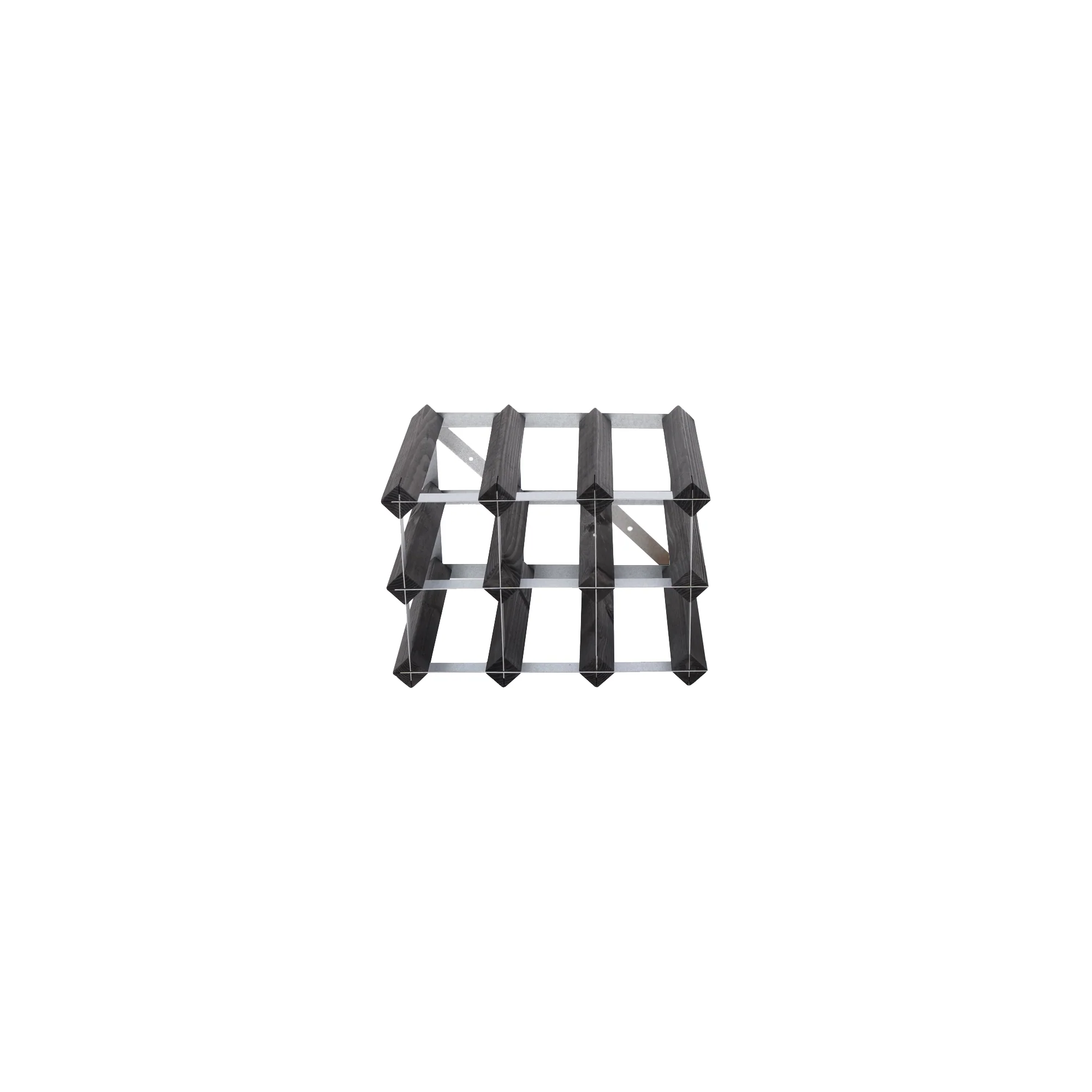 Traditional Wine Rack  Vinreol, 9 flasker - sort ask