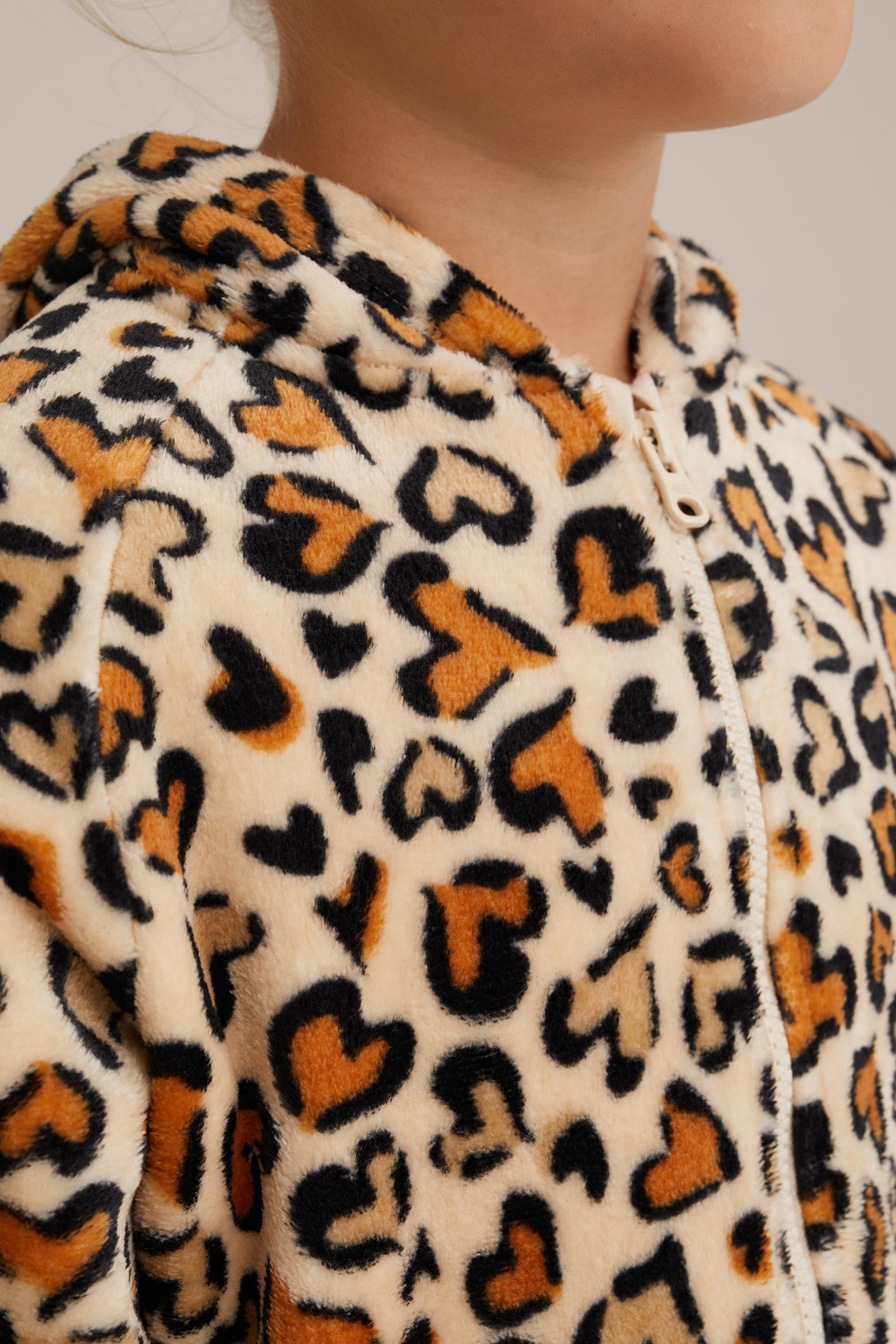 Meisjes onesie met dessin WE Fashion Beige