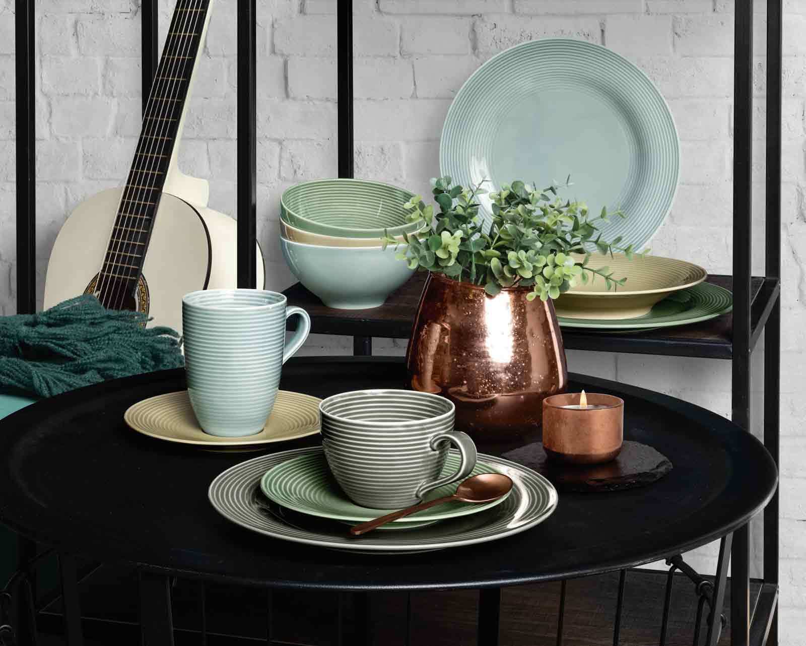 Seltmann Weiden Frühstücksteller Beat Color Glaze ø 23,3 cm 6er Set