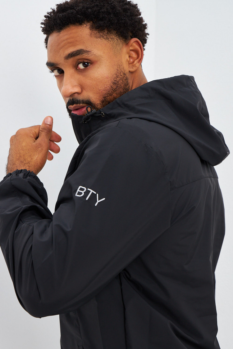 Veste demi-zip noire Brentiny Paris