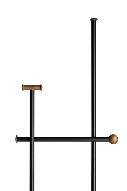 MDF Italia Ombre Clothes Rack kledingrek Ø41 walnoot