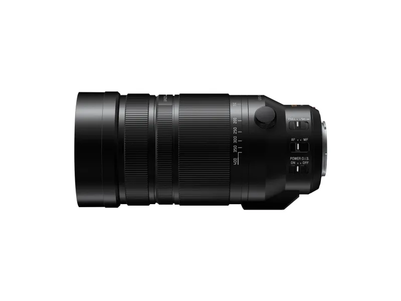 Panasonic Leica DG Vario-Elmar 100-400 mm / F4.0-6.3 II ASPH. / POWER O.I.S., Ultra-telefoto zoomobjektiv, 20/13, 100 - 400 mm, Billedstabilisator, Mikro Four Thirds (MFT), Autofokus