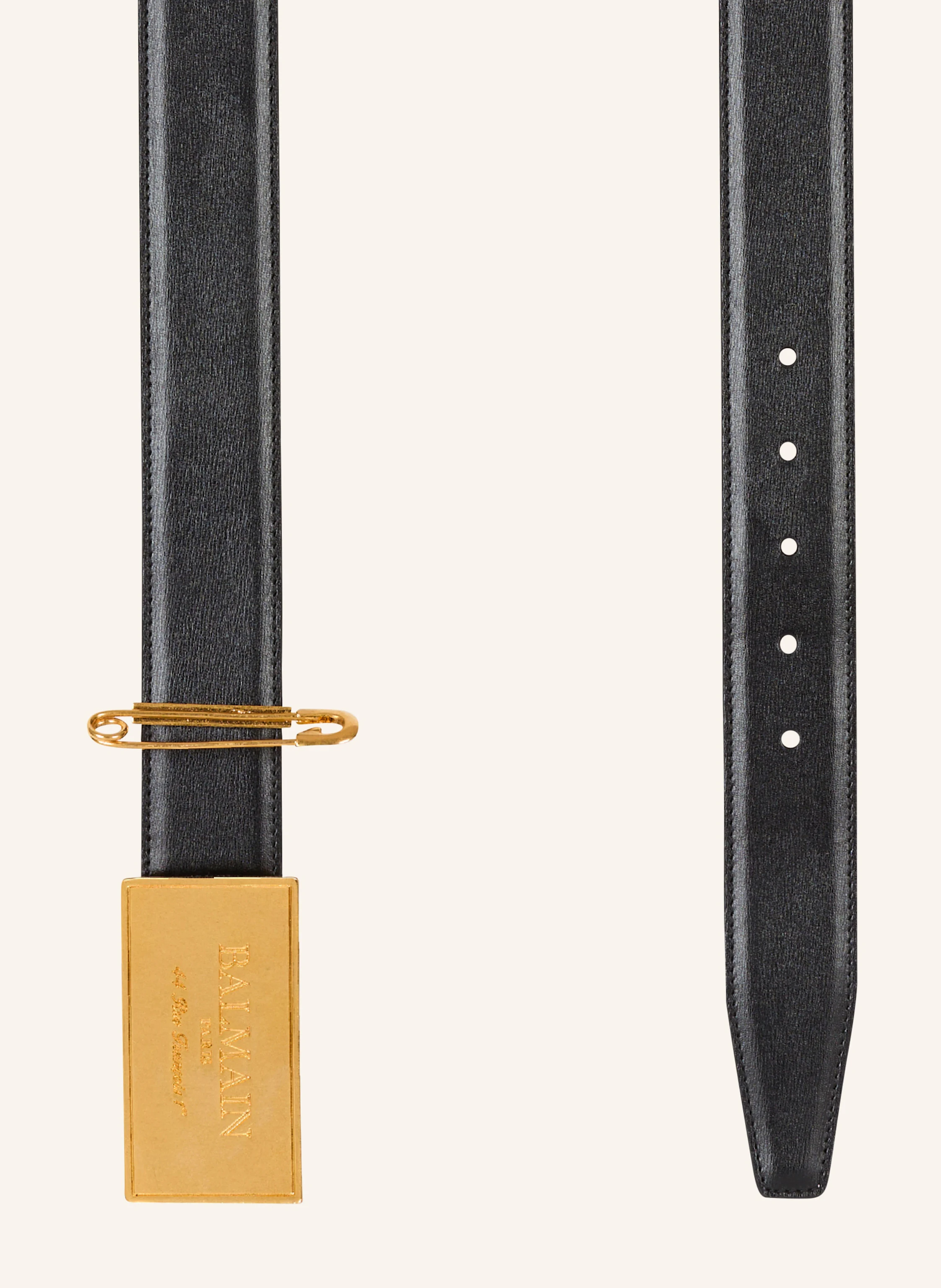 BALMAIN Ledergürtel mit Sicherheitsnadel