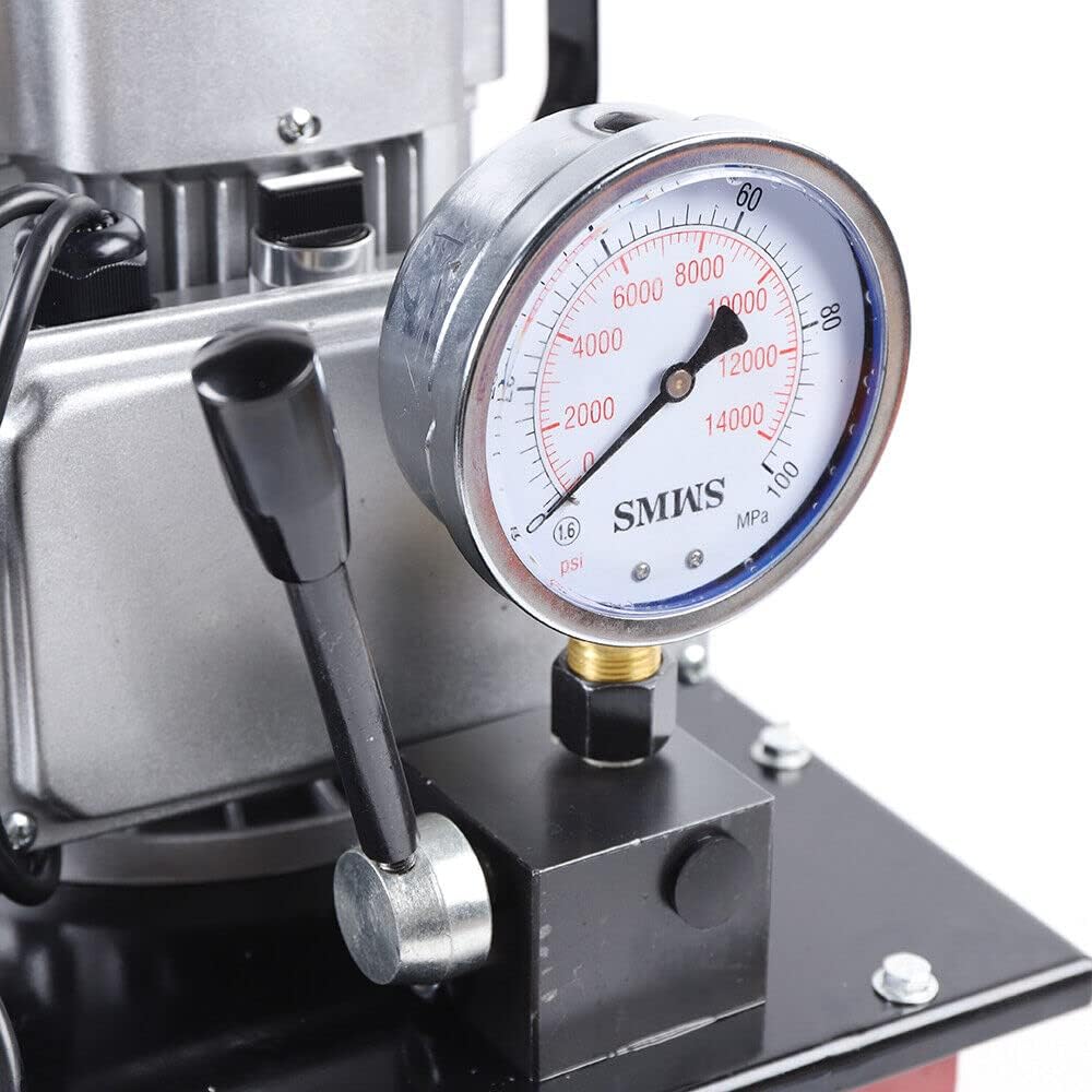 7L Elektrohydraulikpumpe Elektrische Hydraulikpumpe 750W 220V w/Manuelle Ventil 700Bar Elektrische Elektrohydraulikpumpe Mit Manuelle Ventil Hydraulikpumpe