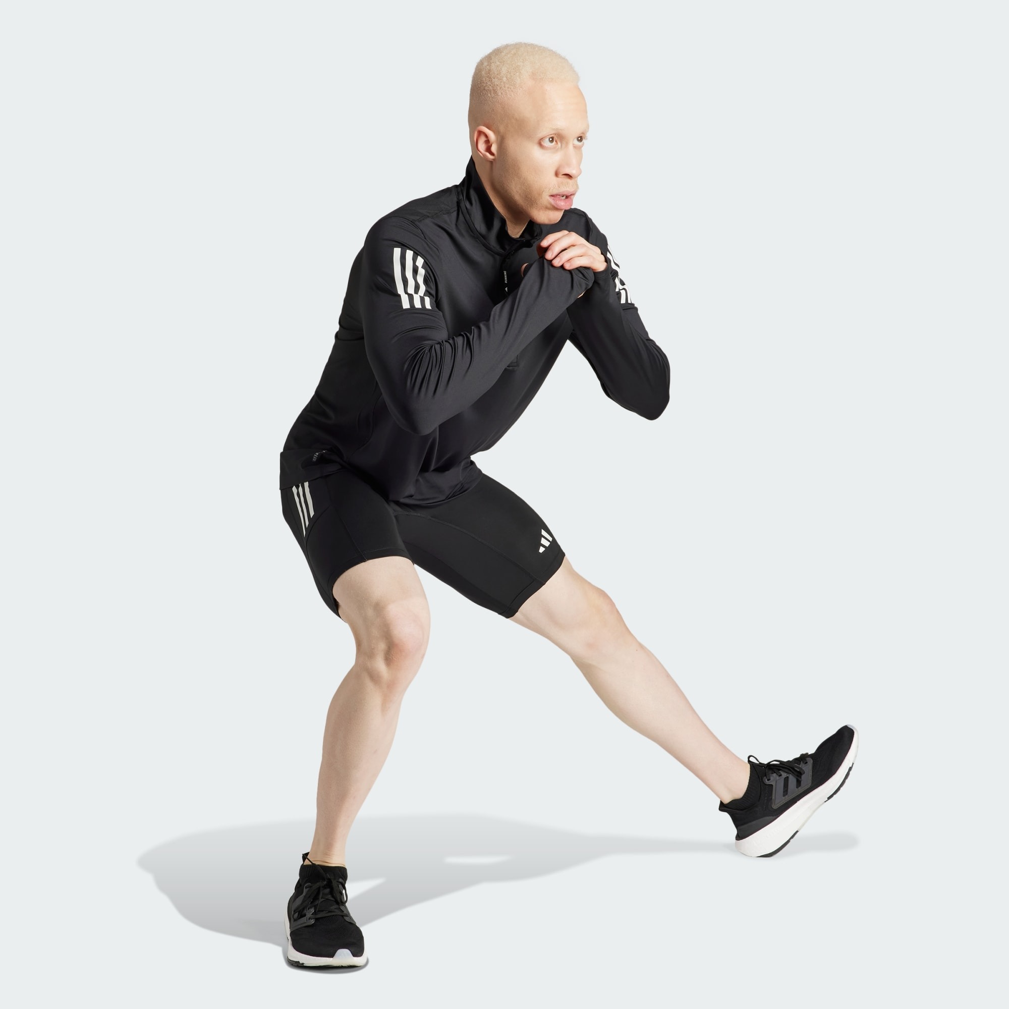 Own the Run Half-Zip Herre Black
