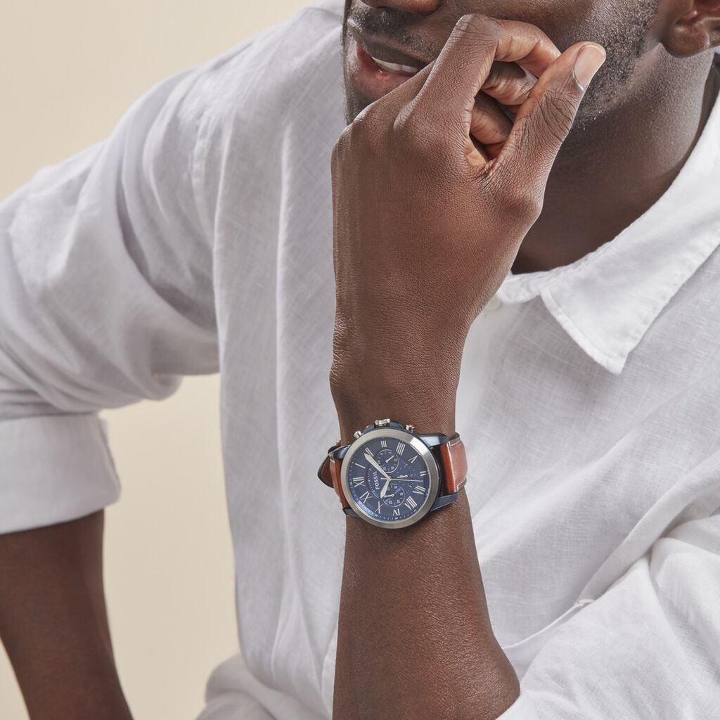 Montre Fossil Grant Bleu