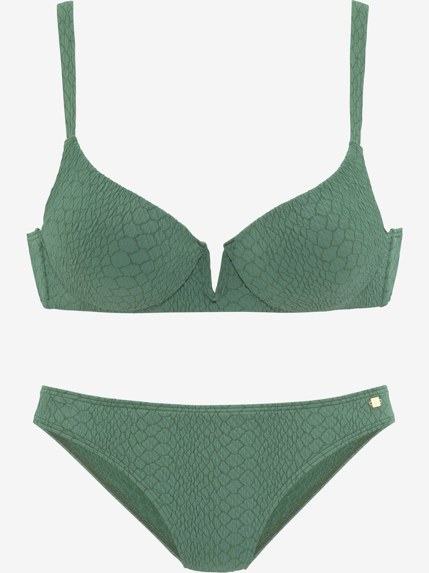 Maillot de bain à armatures qualité structurée élégante au look animal