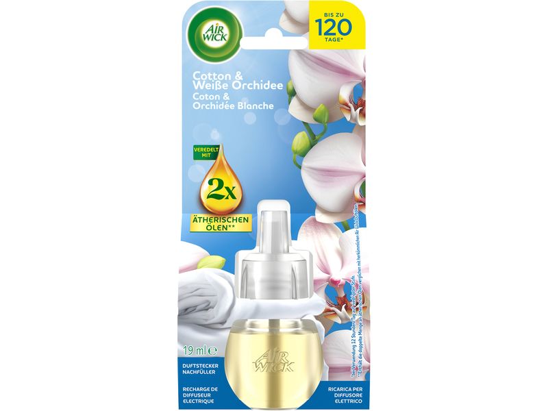 Air Wick Duftspender Nachfüller Cotton und Weisse Orchidee Duftstecker Nachfüller Cotton und Weisse Orchidee