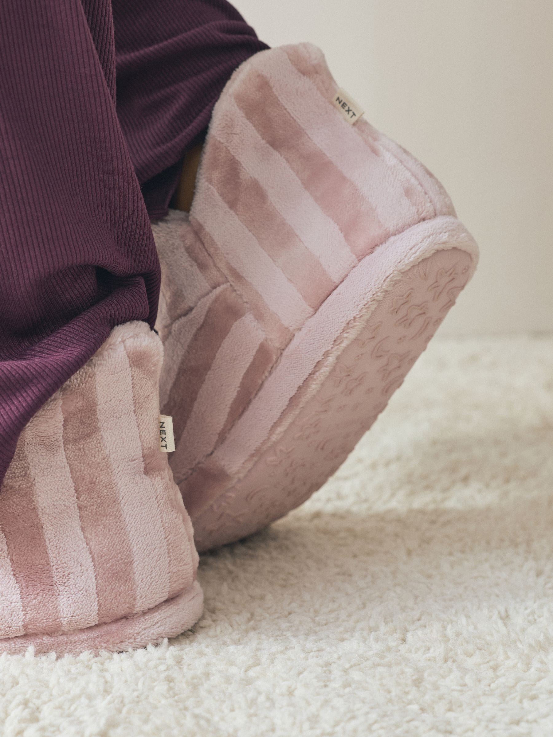 Roze streep - Pantoffels