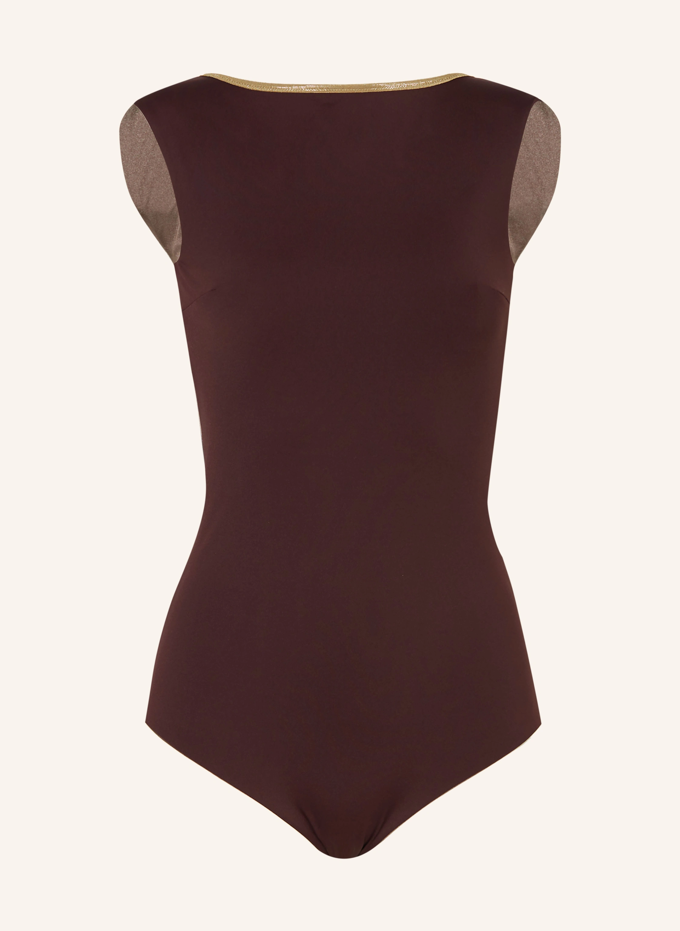MYMARINI High-Neck-Badeanzug SEABODY CLASSIC SHINE zum Wenden mit UV-Schutz 50+