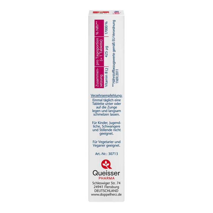 Doppelherz B12 Energie Sofort Schmelztabletten, 30 St