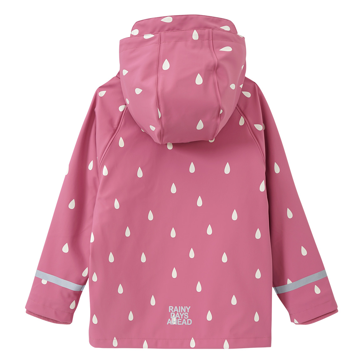 Topolino Kinder Regenjacke mit Regentropfen-Muster altrosa