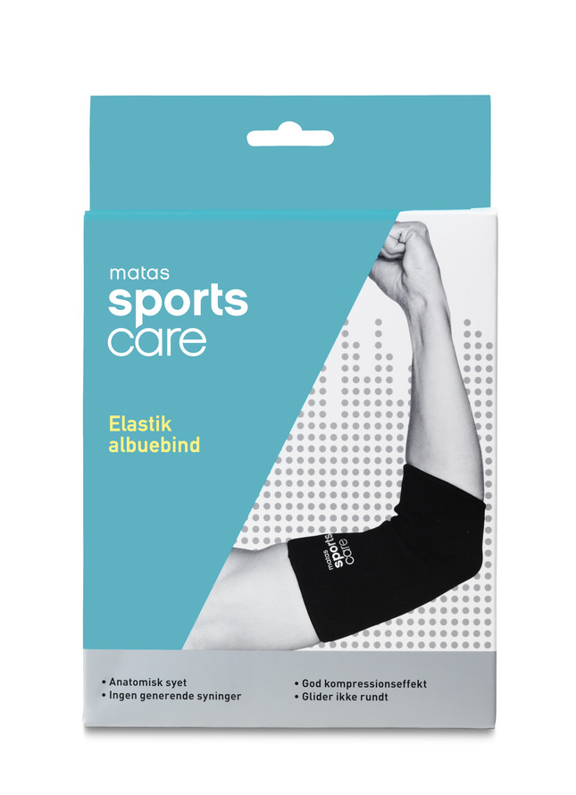Matas Sports Care Elastik Albuebind Sort S