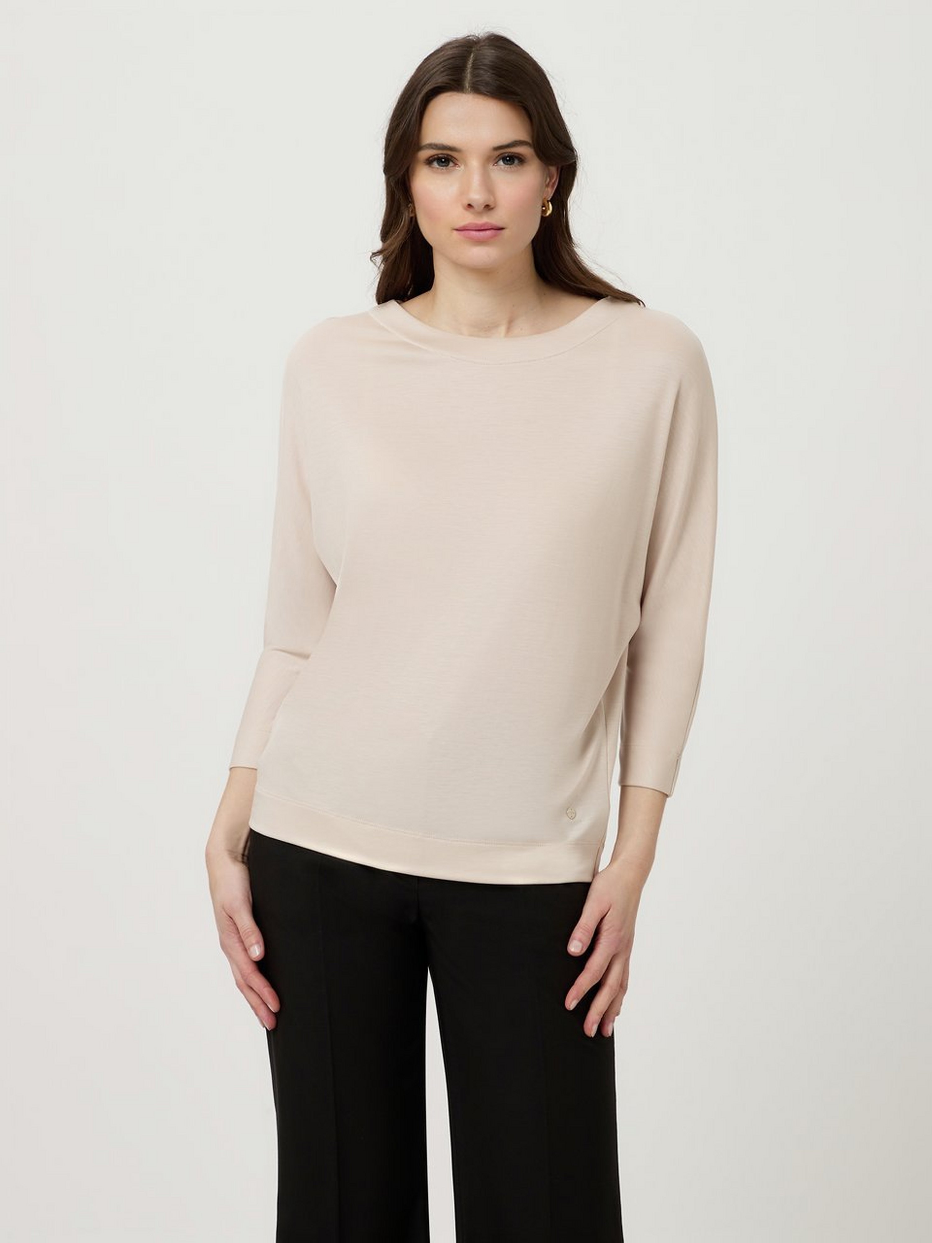 Rundhals-Shirt mit 3/4-Arm