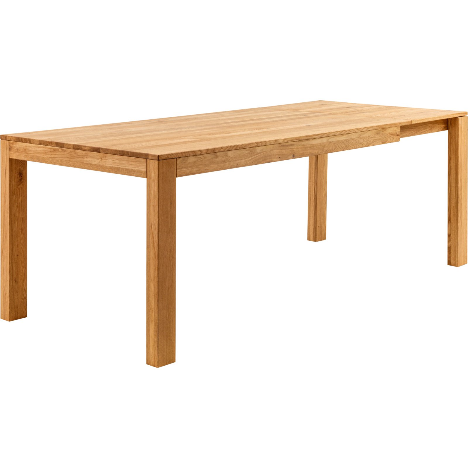 Tisch Luca Eiche massiv geölt 160/210 x 76 x 90 cm
