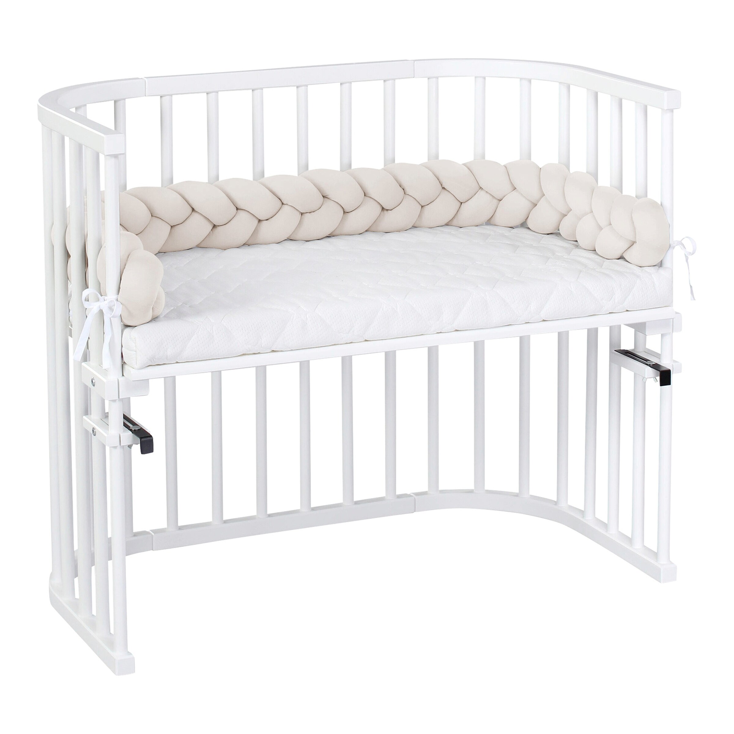babybay® Nestchenschlange Jersey geflochten 180 cm creme