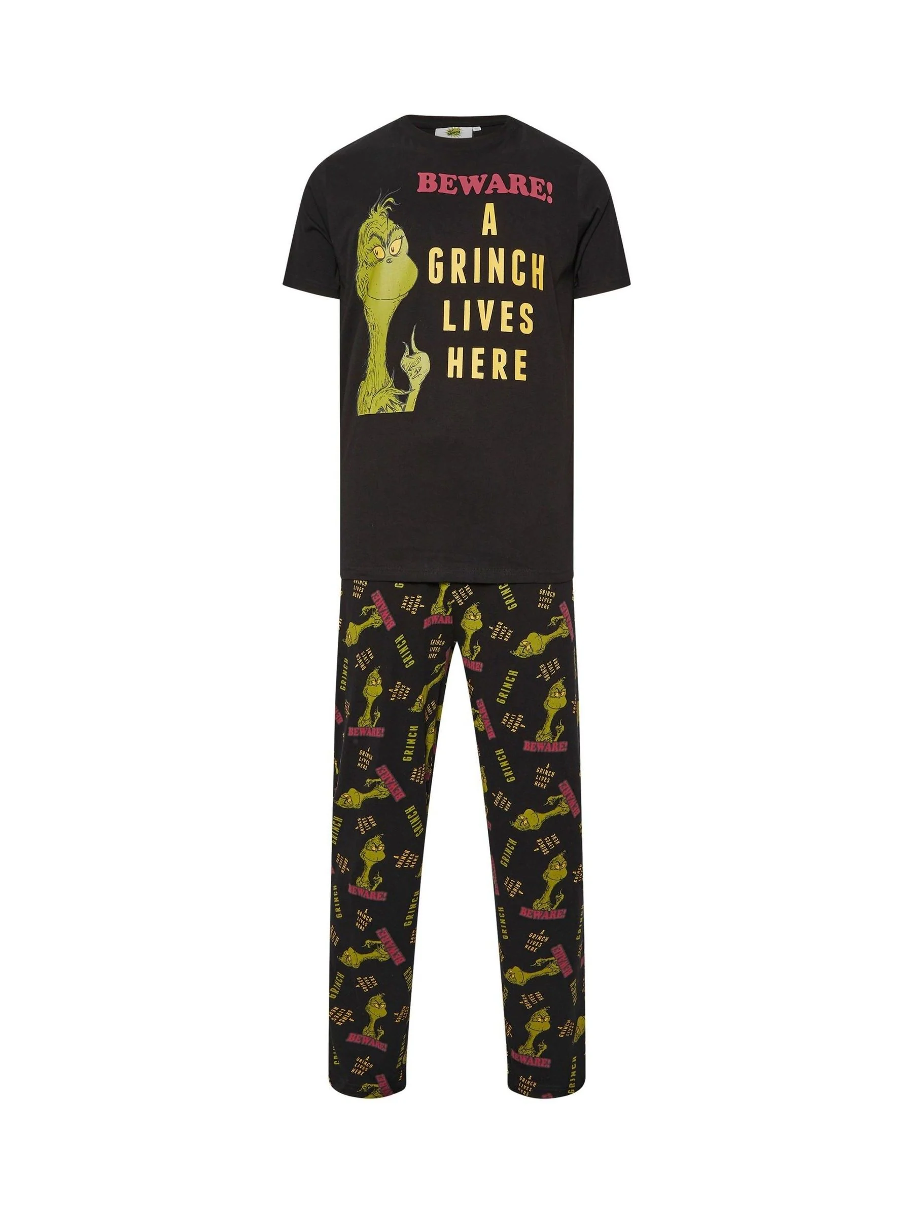BadRhino Big & Tall Grinch jersey Pyjama's Set