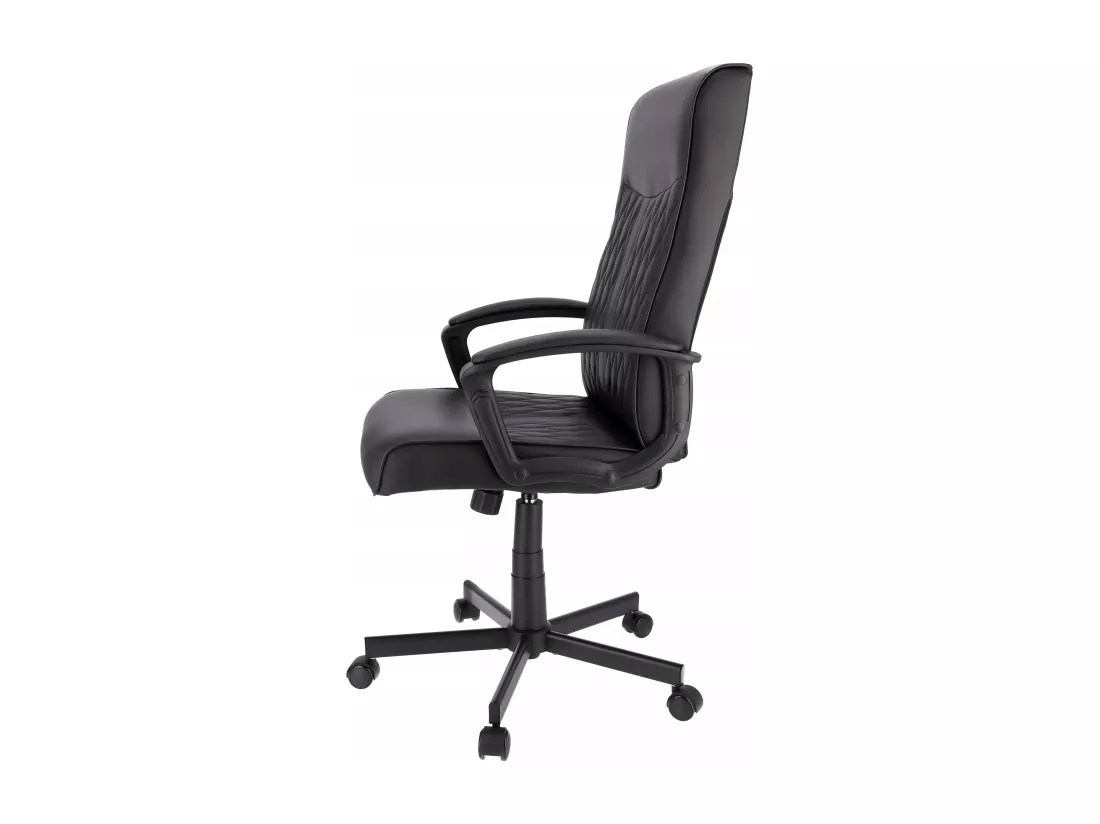 Fauteuil COMFORT en cuir écologique noir