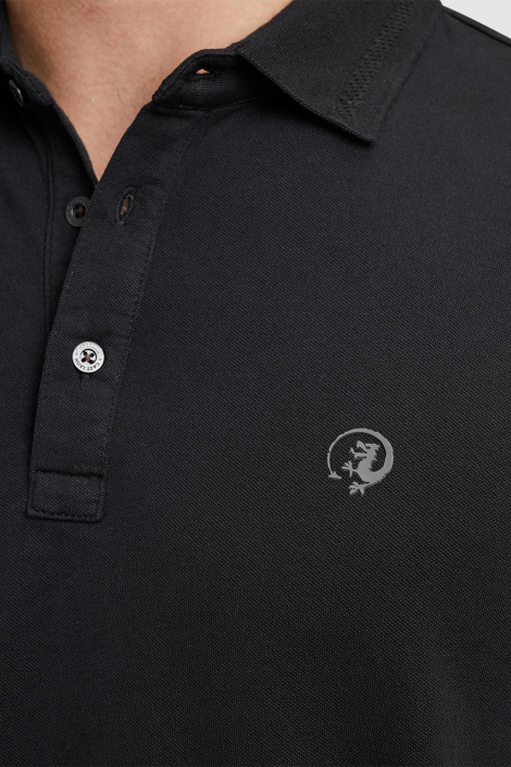 Cast Iron zwarte heren polo