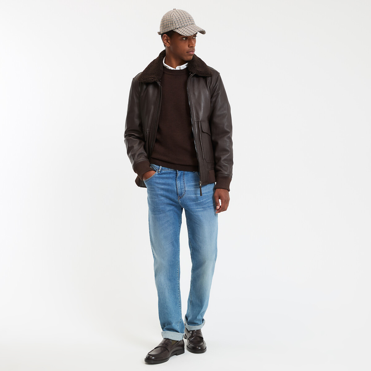 COLEÇÕES LA REDOUTE<br>Trui em lã merino, assinatura BASTIEN