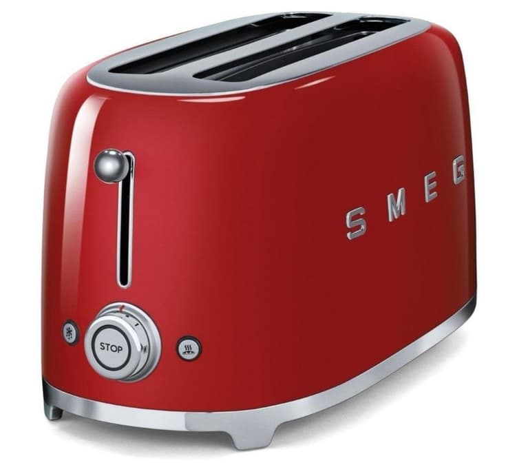 Grille-pain TSF02RDEU 4 tranches Rouge - SMEG