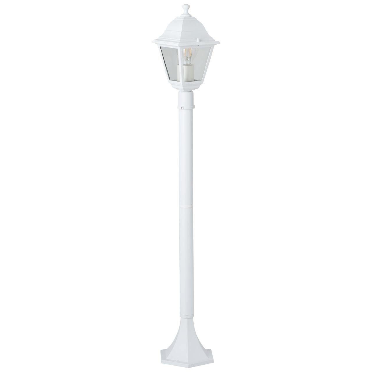 BRILLIANT Nissie Außenstandleuchte 100cm weiß | 1x A60, E27, 60W, geeignet für Normallampen (nicht enthalten)