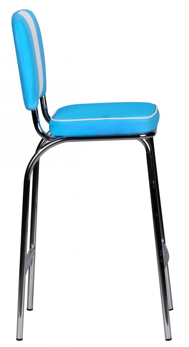 Barhocker Bryne blau/weiß