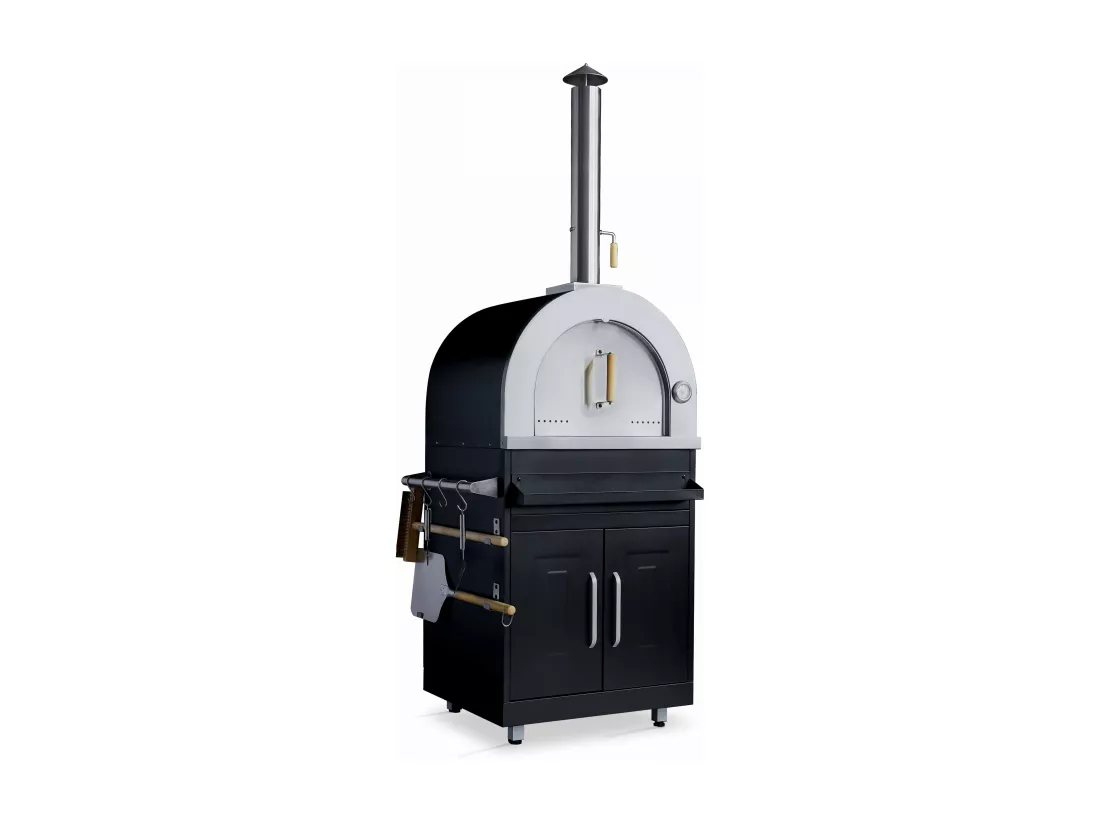Meuble four à pizza pour cuisine d'extérieure