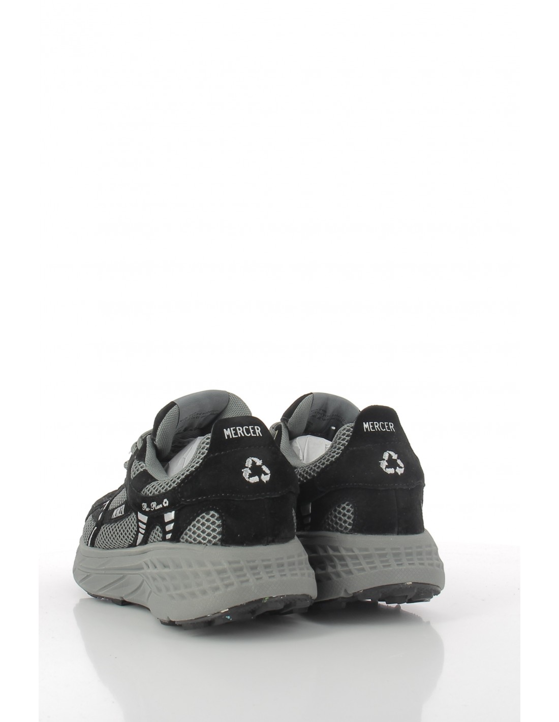 mercer Baskets de ville Hommethe re-run max nubuck Noir/Gris